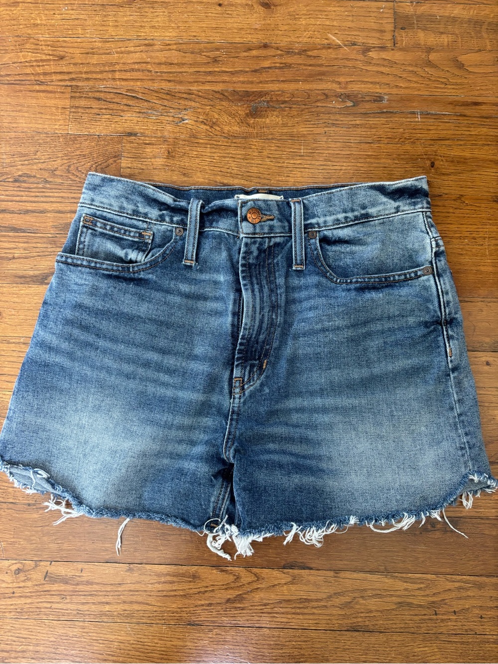 Madewell (size 28) Jean Shorts with Tulip hem